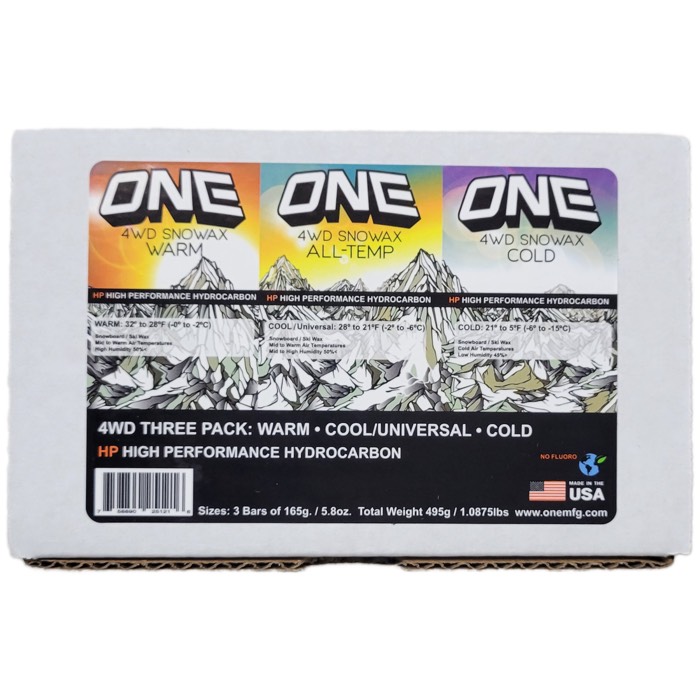 One Ball 4WD Warm/Cool/Cold 3-Pack Wax
