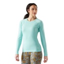 Smartwool Classic Thermal Merino Base Layer Crew Top - Women's Pacific Blue image 2