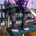 Darn Tough Dahlia Over-the-Calf Midweight with Cushion Socks - Women's Black image 3